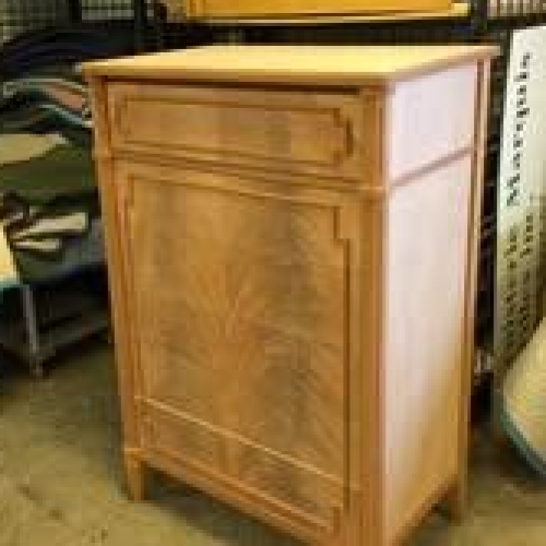 commode plaquage cerisier