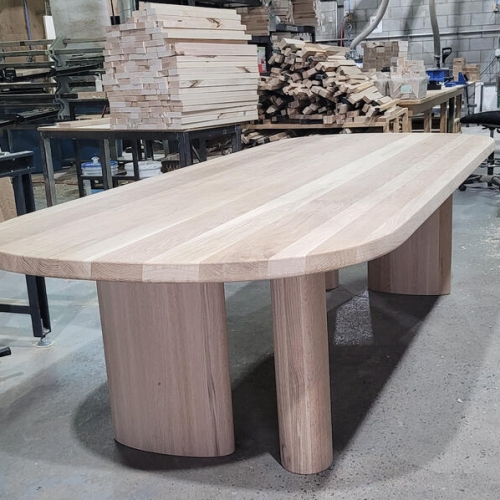 Table en chêne blanc